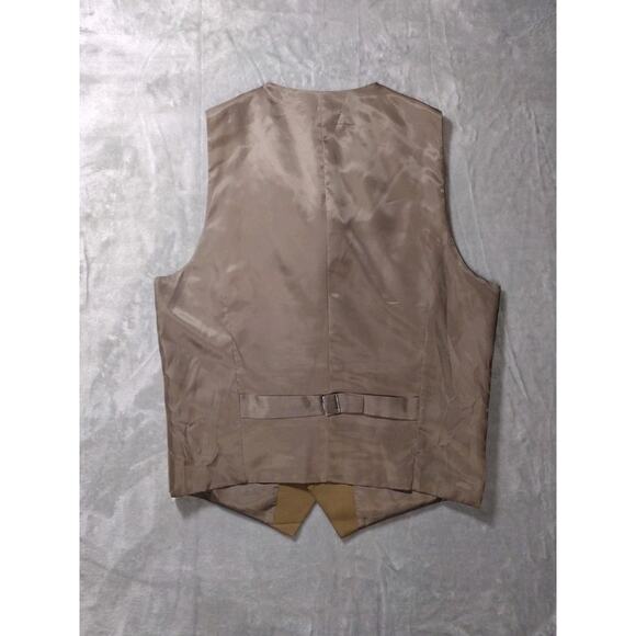 Mens Custom Tailor 3 Piece Suit Brown Tan Size 42 Academia Old Money Classic - Picture 9 of 16